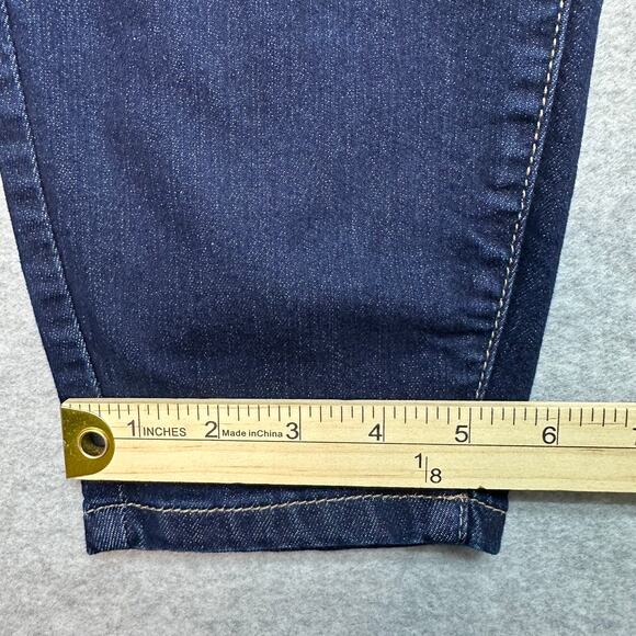 EVERflex Jeans High-Rise Skinny WMNS 20w Short Blue Dark Wash Denim Plus Cotton - Picture 9 of 9